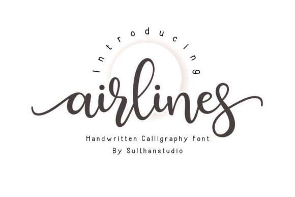 Airlines: A Script Font for Editorial Elegance
