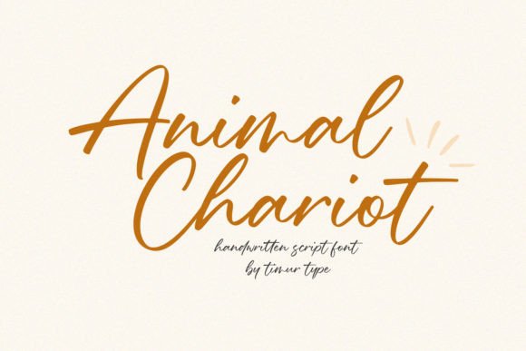Animal Chariot: A Font for Elegant Expression