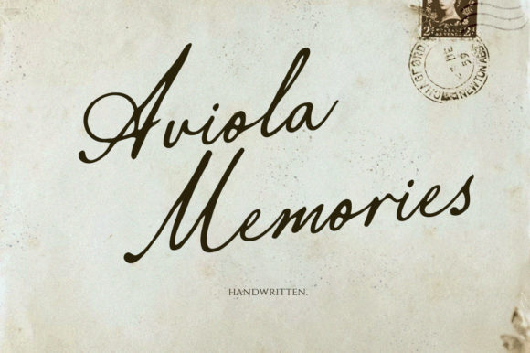 Aviola Memories Font for Web Design
