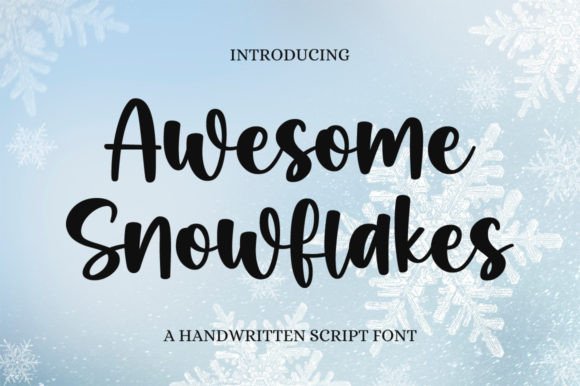 Awesome Snowflakes Font