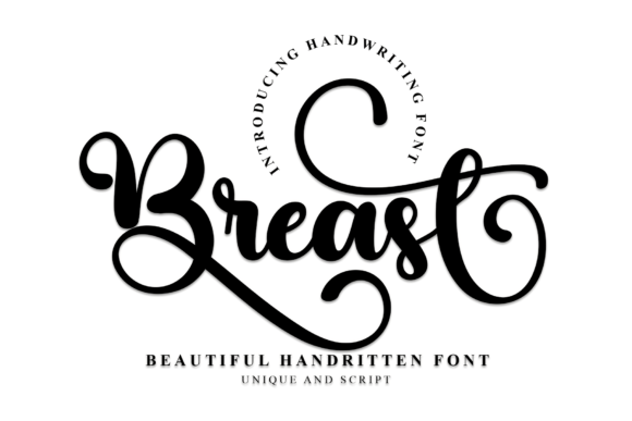 Beautiful Breast Font for Creative Projects