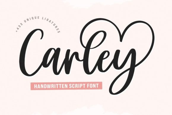 Carley: A Romantic Script Font