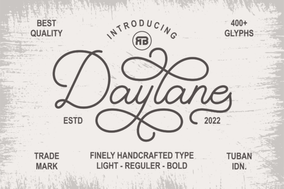 Daylane: A Modern Monoline Script Font