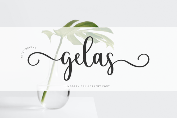Gelas: A Sweet Handwritten Font for Craft Creators