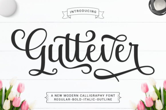 Guttever: A Handwritten Font for Editorial Design