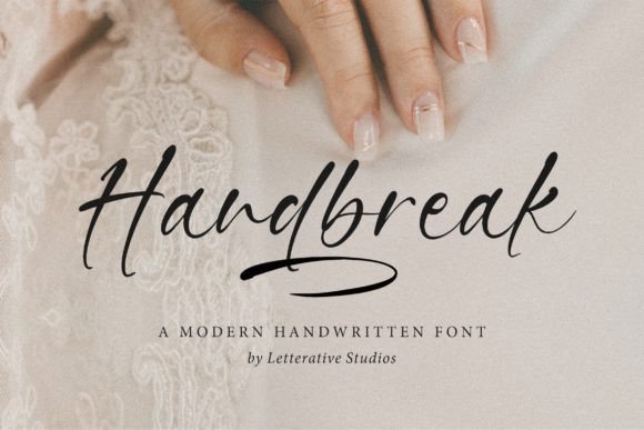 Handbreak: A Bold Script Font for Marketers