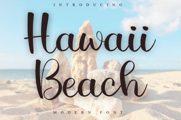 Hawaii Beach: A Romantic Script Font