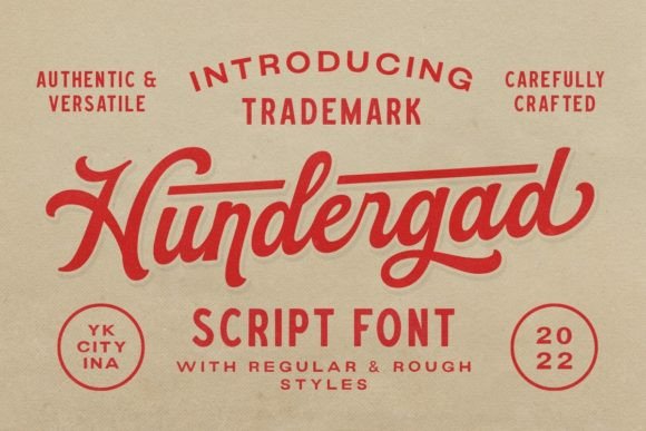 Hundergad: Vintage Script for Branding