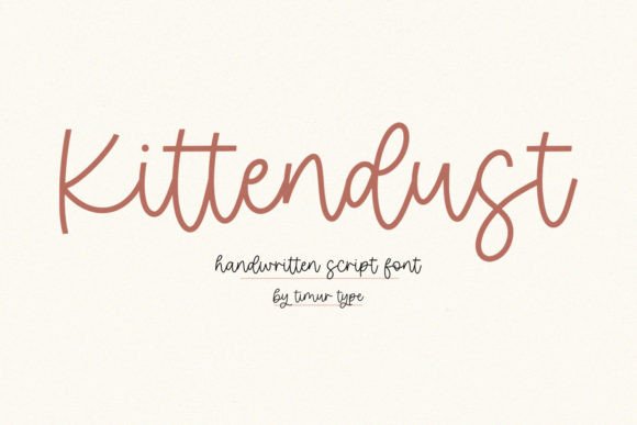 Kittendust: A Classy Handwritten Font
