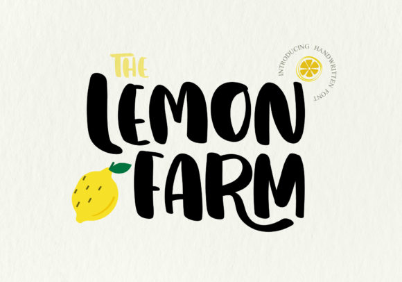 Lemon Farm Font: Brighten Your Craft Projects
