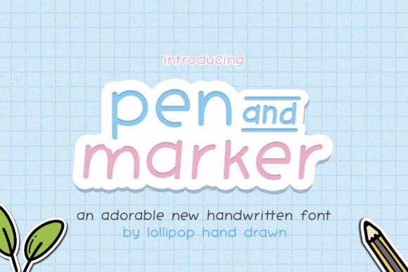 Pen and Marker Font: Handwritten Style for Digital Marketing
