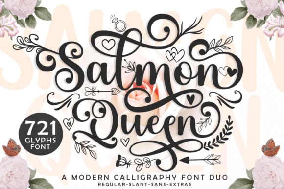 Salmon Queen Duo: A Font for Business Brilliance