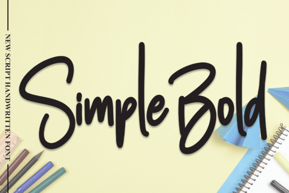 Simple Bold Font for Web Design