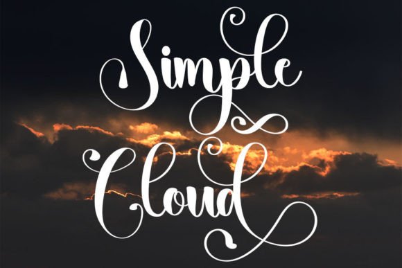 Simple Cloud Font for Creative Makers