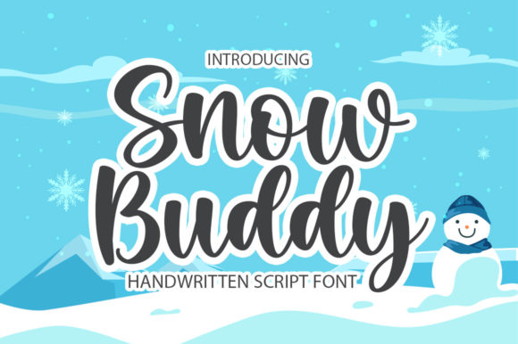 Snow Buddy Font: Elegant Script for Crafters