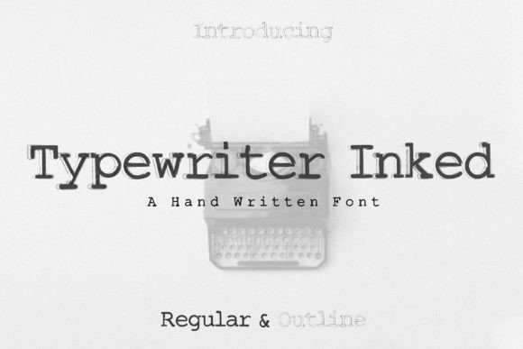 Typewriter Font for Stylish Design